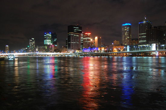 Brisbane Skyline bei Nacht