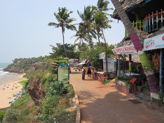 oben auf den Klippen