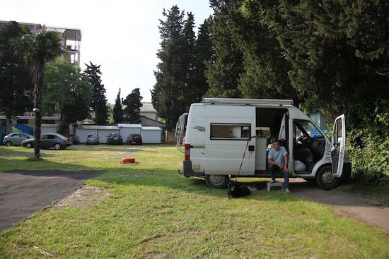 Unser netter Stellplatz in Lazarevskoje