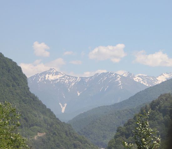 Jippieh! Der erste Schnee bei unserer Bergfahrt!