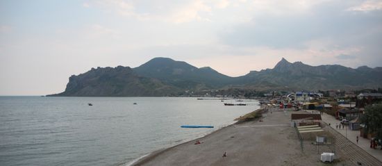 Abends am Strand von Koktebel