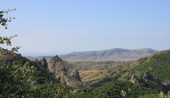 Wir fahren weiter durch die Berge auf der Krim