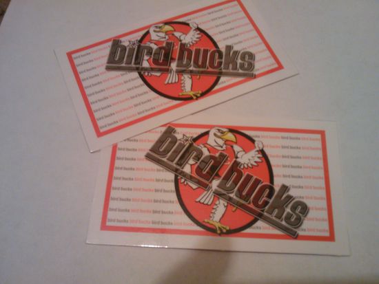 Das sind Bird Bucks....