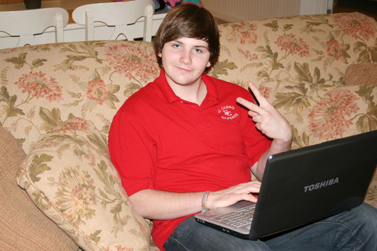 Ich mit meinem 1. EC-Schul-Shirt