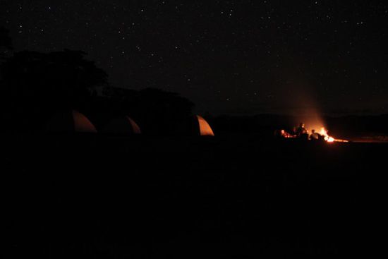 Nachtlager wie aus dem Reisekatalog