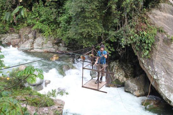 Flussquerung per Lift