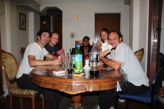 Kniffel- und Kartenquintett Jan, Verena, Jannet, Michael und Marco