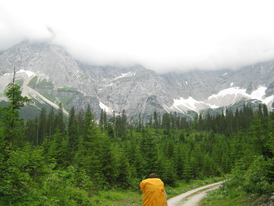 Forststraße zum Karwendelgebirge
