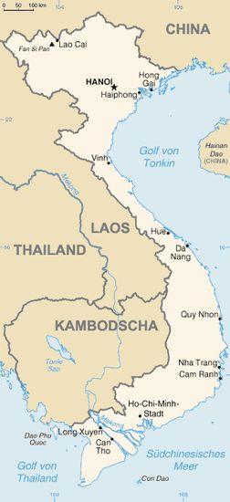 Vietnam-Karte