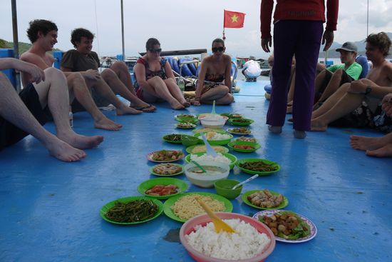 Seafood am Bootsdach