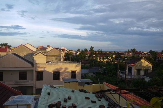 Aussicht von unserer Dachterasse