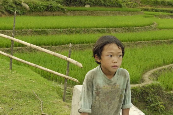 Ein Junge in Sapa
