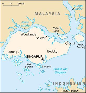 Singapur-Karte