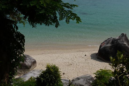 Warmes, klares Wasser - nichts zum Abkuehlen!