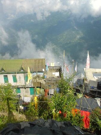 Das am Berg haengende Darjeeling