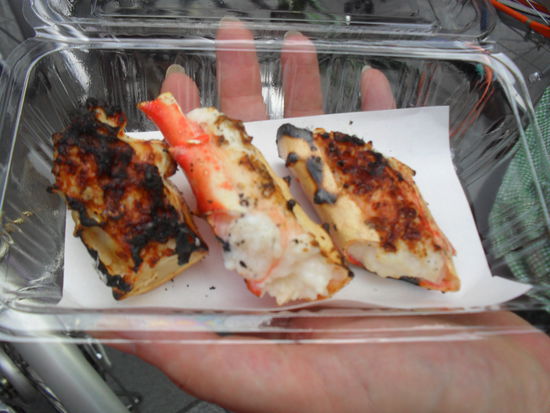 gegrillte Krebsscheren... myaaaaaaam!