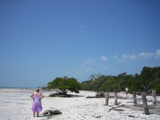 Strand auf dem Weg nach Key West