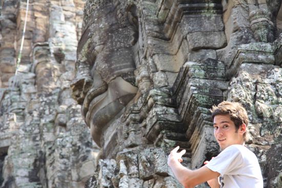 eines der unzähligen Gesichter @ Bayon