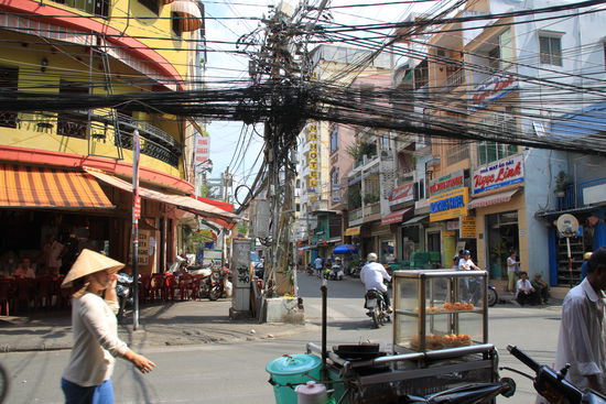 Stromleitungen in HCMC