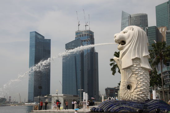 Merlin, das Wahrzeichen von Singapur