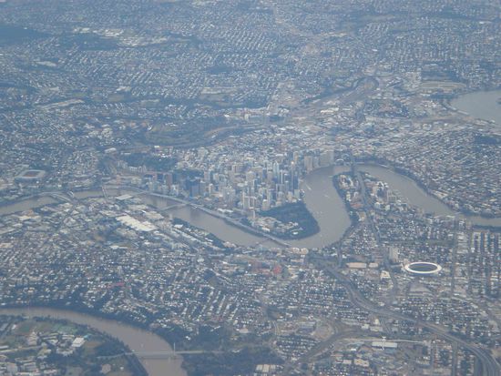 Brisbane aus der Luft
