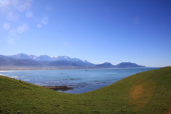 die schneebedeckten Berge nähe Kaikoura