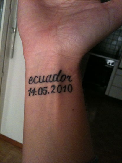 Sicher ist sicher, damit ich das Abflugdatum nicht vergesse ...