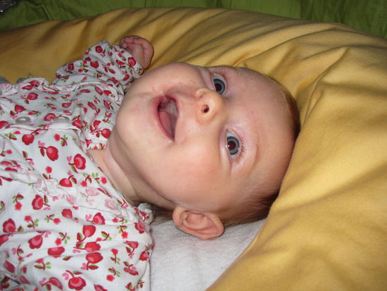 Lotta strahlt um die Wette...