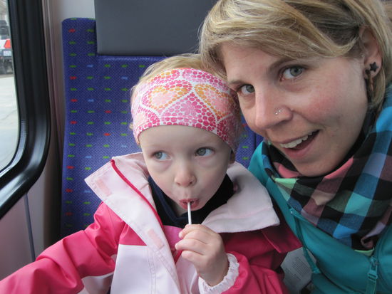 Ida und ich auf unserem Tanti-Ausflug...