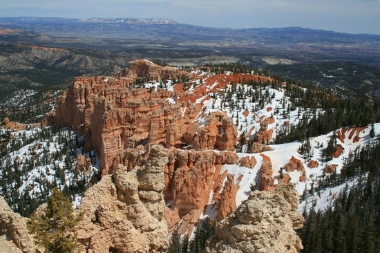 Blick über das westliche Tal vom Rainbow Point.
