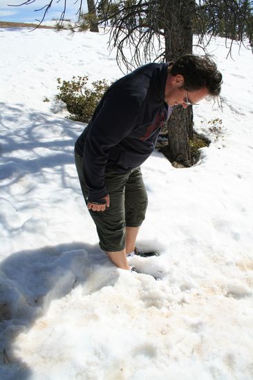 Eine kleine Erfrischung beim Wandern...