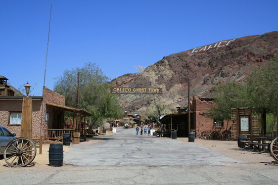Die Main Street in der Ghosttown Calico.