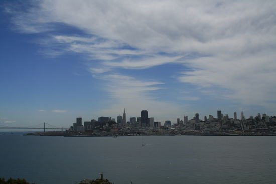 Eine der schönsten Städte der Welt: San Francisco. Hier von Alcatraz aus fotografiert.