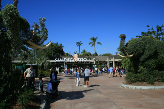 Der Eingang vom Zoo in San Diego