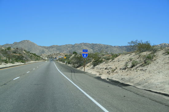 Die Interstate 8 Richtung Osten