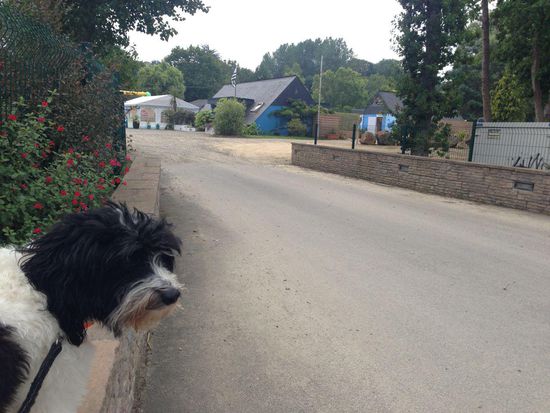 Die Einfahrt zum Camping de La Baie de Terenez