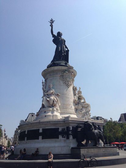 Gestern noch der Ort der Proteste, heute ganz friedlich...(noch).