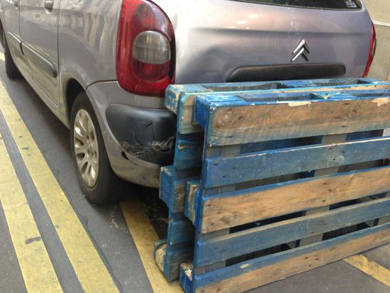 Da nützen auch die Paletten nix mehr...