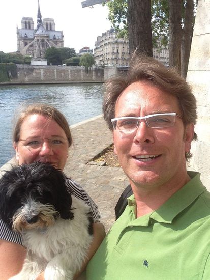 Netter Lunch mit Blick auf die Kathedrale.