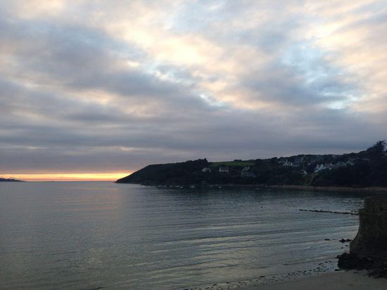Der Blick von der Terrasse in St.Michel de Gréve.