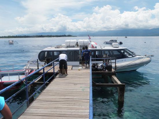 Unser Schnellboot nach Gili Trawangan