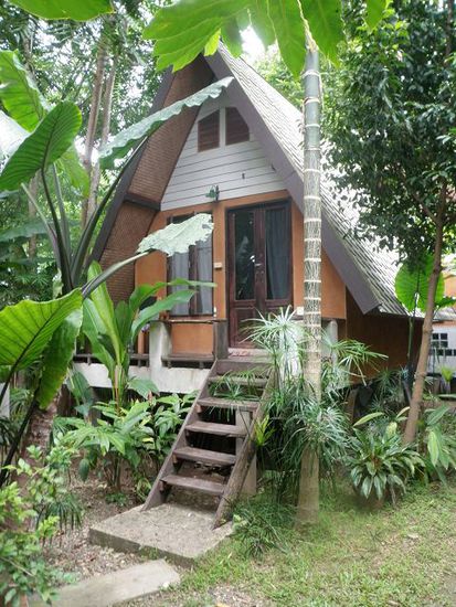 Unser Zuhause in Pai ist wieder einmal ein Bungalow erster Klasse.... Ritzen für Moskitos inklusive.