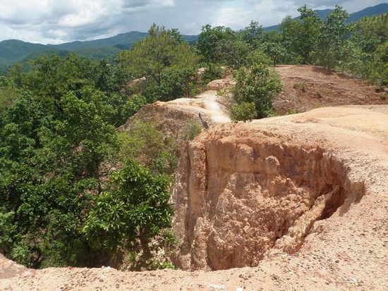 Pai Canyon mit Wanderwegen (bei 35 Grad lassen wir das lieber..)