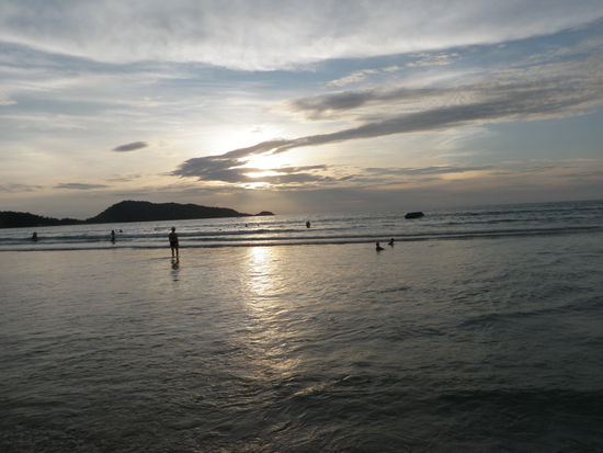 Und am Abend geniessen wir den Sonnenuntergang.