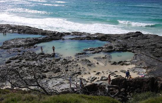 champagne pools heissen die
