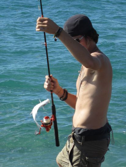 unser erster fischiiii