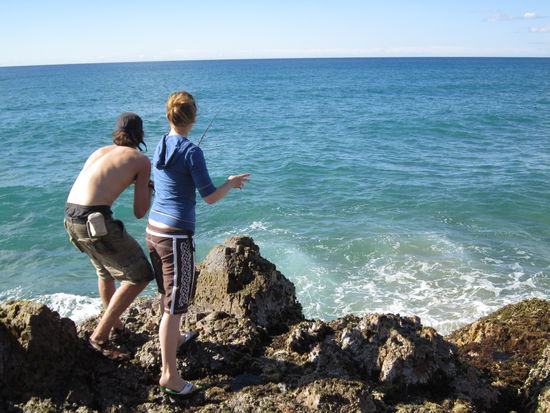 ich darf auch mal versuchen was zu fangen... war aber erfolglos...