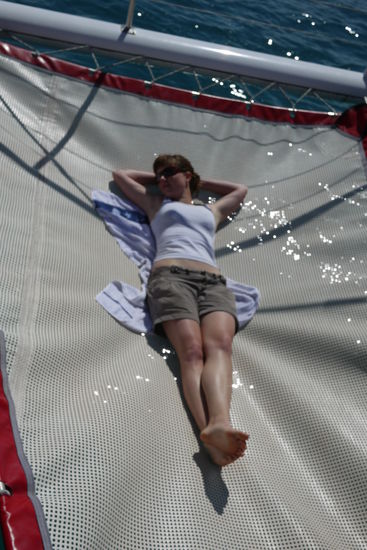 relaxen muss sein, nach 2 anstrengenden schnorchelgängen 