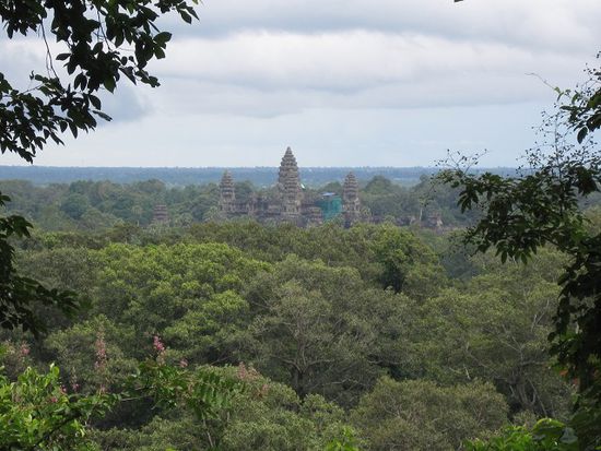 Ausblick von oben auf den Angkor Wat
