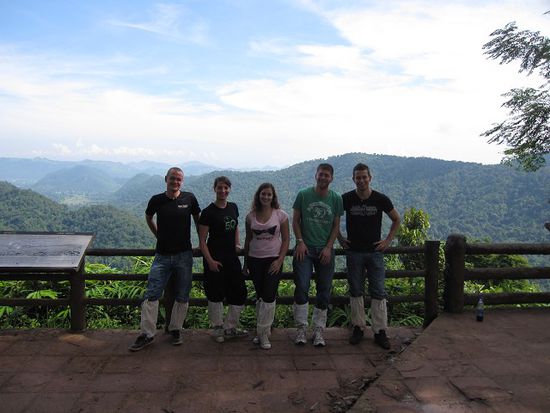 Khao-Yai-Reisegruppe: Ich, Cosi, Anita, Tobi und Dave